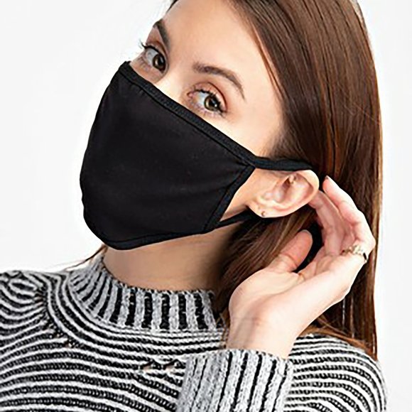 Cotton Cloth Face Mask Unisex One Size fits Most, Pack of 5 - Made in the USA - Picture 8 of 8